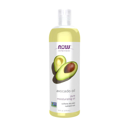 Solutions, Avocado Oil, 100% Pure Moisturizing Oil, Nutrient Rich and Hydrating, 16-Ounce